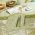 Napkin 100% cotton 220 gsm jacquard pattern green Le sud vert