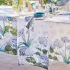 Table runner linen & cotton 165 gsm printed multicolor Jardin de bretagne bleu
