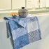 Tischläufer reine baumwolle jacquard-muster blau Mille rameaux bleu