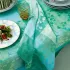 Napkin 100% cotton jacquard pattern blue green Mille feuillages turquoise