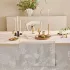 Table runner 100% cotton jacquard pattern beige Mille hortensias naturel