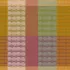 Napkin 100% cotton jacquard pattern green orange Mille halos prunus
