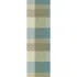 Table runner 100% cotton jacquard pattern beige blue Mille zen ecume