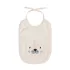 Lätzchen kinder reine baumwolle 420 g/m² bestickt gelb beige Petit lion angora