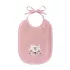 Lätzchen kinder reine baumwolle 420 g/m² bestickt rosa Petite renarde rose