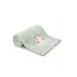 Serviette eponge enfant pur coton 500 g/m² brodé vert Petit hippo vert d'eau