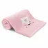 Duchtuch kinder reine baumwolle 500 g/m² bestickt rosa Petite renarde rose