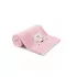 Serviette eponge enfant pur coton 500 g/m² brodé rose Petite renarde rose