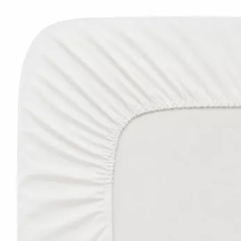 Drap housse b35 100% linen prewashed 165 gsm plain white Le lin lave blanc