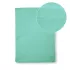 Drap plat percale de coton uni bleu La percale bleu aqua
