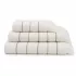 Linge de bain pur coton tissé teint rayé jaune vert Farniente pissenlit