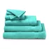 Badeset reine baumwolle uni blau Elea curacao