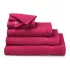 Linge de bain pur coton uni rose Elea fuchsia