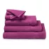 Linge de bain pur coton uni violet Elea raisin