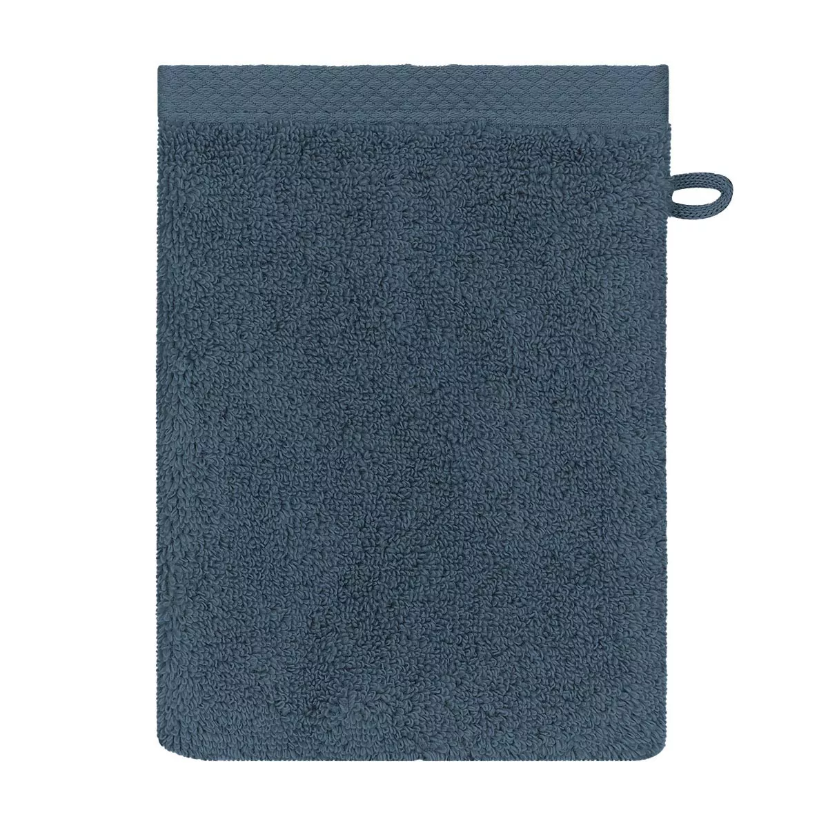 Waschandschuhe reine baumwolle 550 g/m² uni blau Elea bleu ardoise