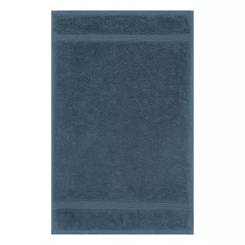 Guest towel 100% cotton 550 gsm plain blue Elea bleu ardoise