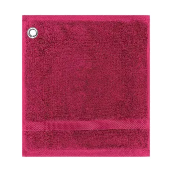 Carre avec oeillet pur coton 550 g/m² uni rose Elea fuchsia