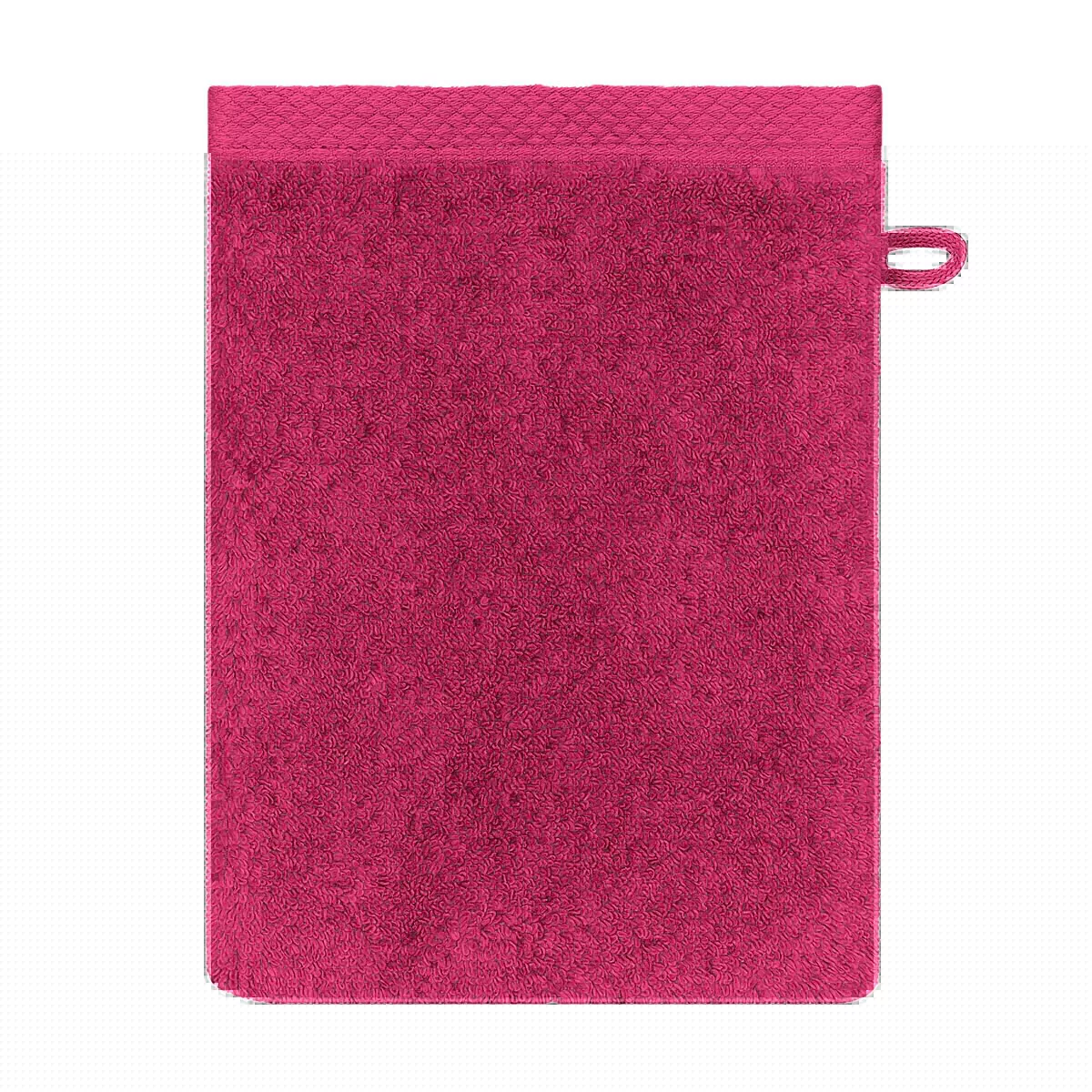 Waschandschuhe reine baumwolle 550 g/m² uni rosa Elea fuchsia