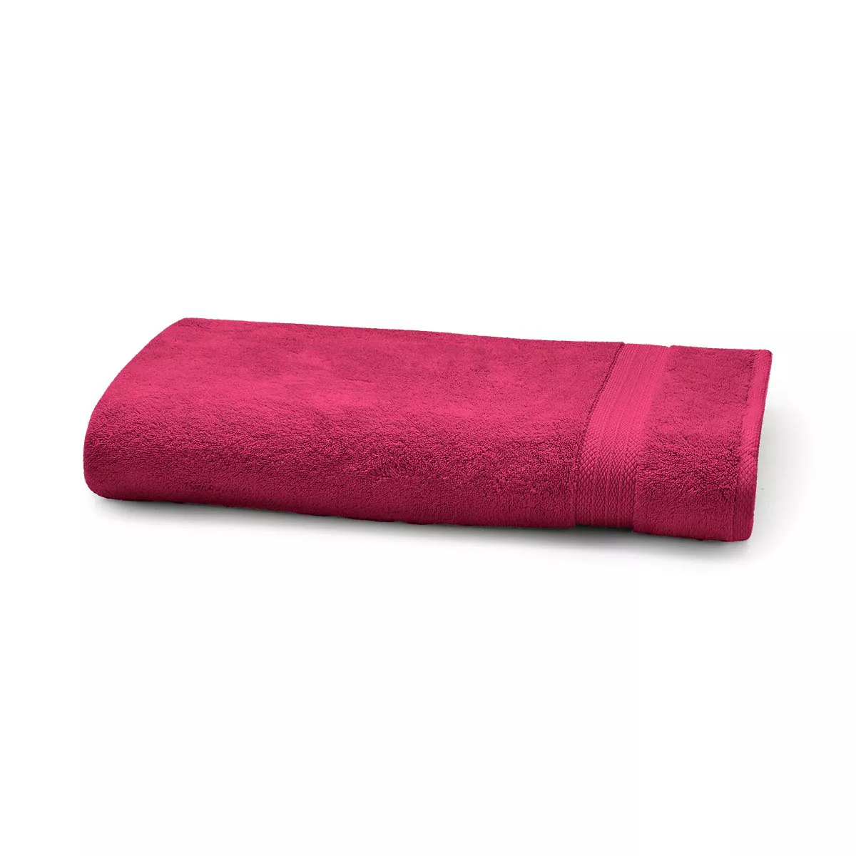 Handtuch reine baumwolle 550 g/m² uni rosa Elea fuchsia
