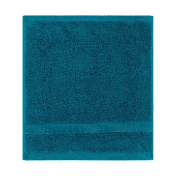 Carre pur coton 550 g/m² uni bleu Elea canard