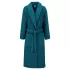 Bademantel reine baumwolle 420 g/m² uni blau Elea canard