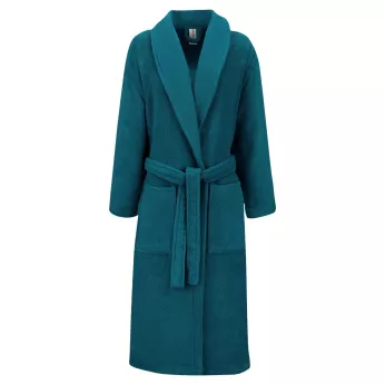 Bathrobe 100% cotton 420 gsm plain blue Elea canard