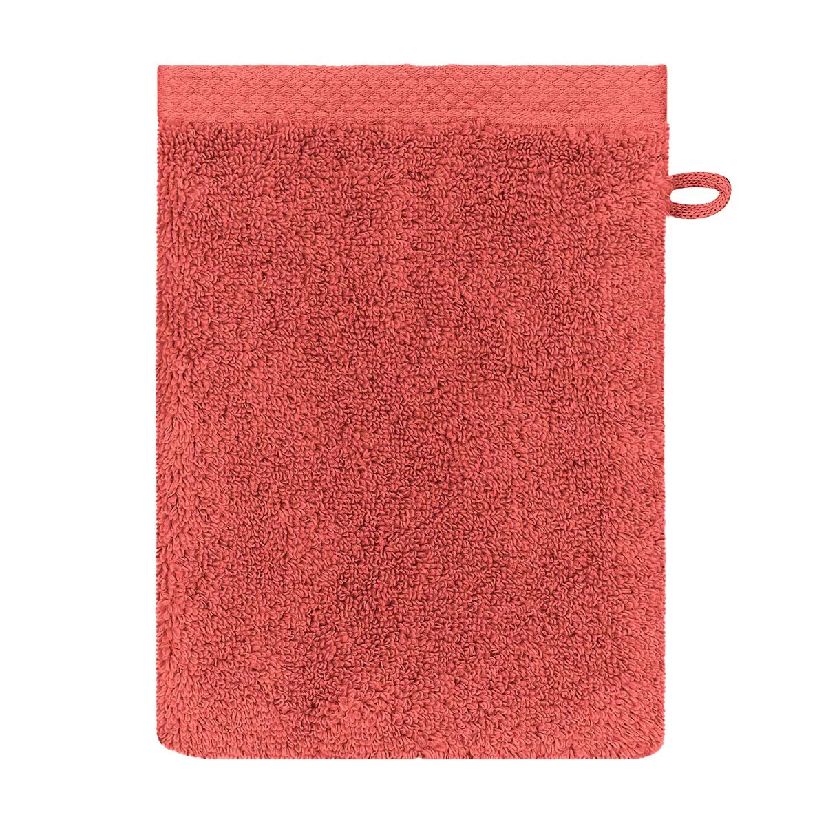 Waschandschuhe reine baumwolle 550 g/m² uni rosa Elea corail