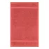 Serviette invites pur coton 550 g/m² uni rose Elea corail
