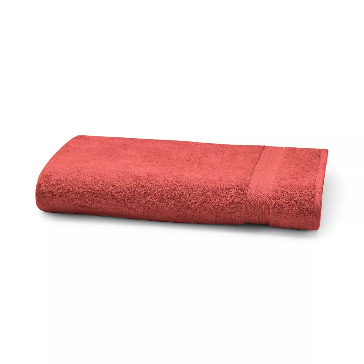 Handtuch reine baumwolle 550 g/m² uni rosa Elea corail