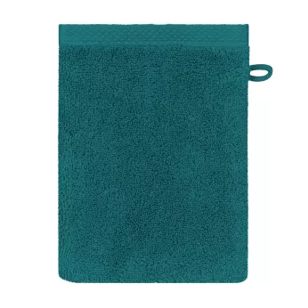 Wash mitt 100% cotton 550 gsm plain green Elea emeraude