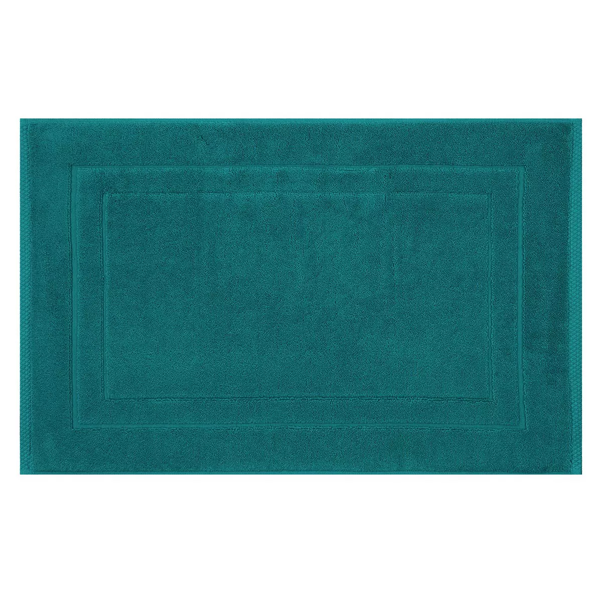 Tapis de bain pur coton 900 g/m² uni vert Elea emeraude