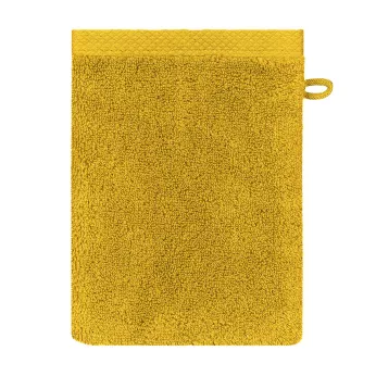 Wash mitt 100% cotton 550 gsm plain orange Elea safran