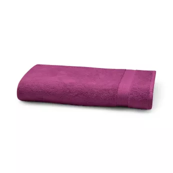 Handtuch reine baumwolle 550 g/m² uni violett Elea raisin