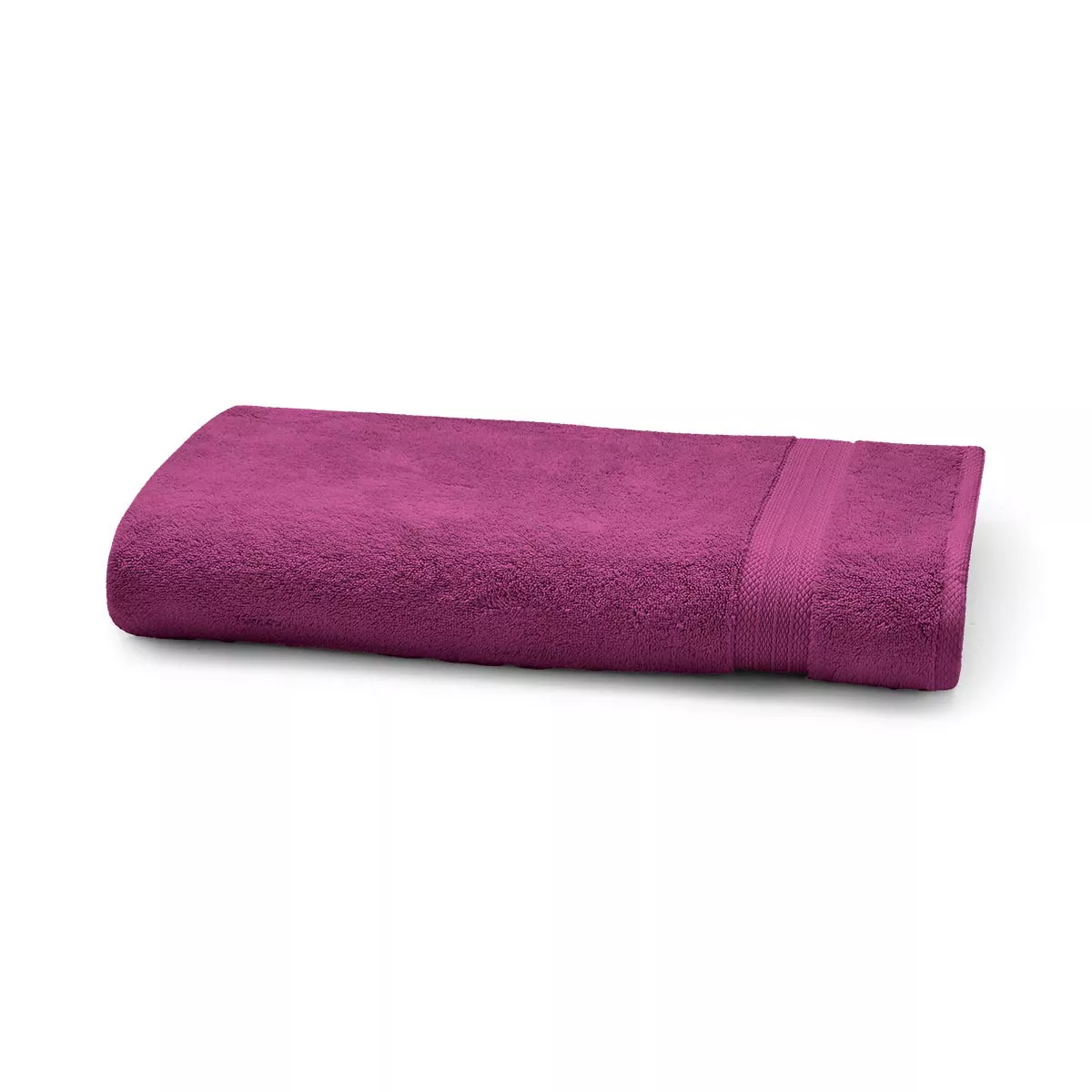Handtuch reine baumwolle 550 g/m² uni violett Elea raisin