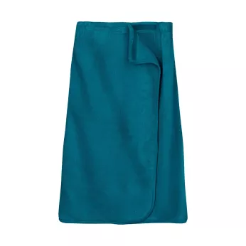 Pareo 100% cotton 420 gsm plain blue Elea canard
