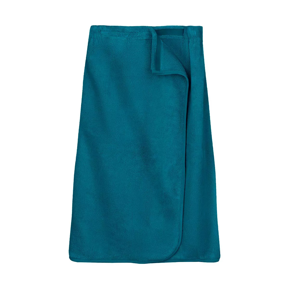 Pareo pur coton 420 g/m² uni bleu Elea canard