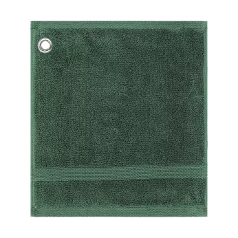 Carre avec oeillet pur coton 550 g/m² uni vert Elea kaki