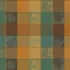 Nappe sur mesure pur coton 220 g/m² motif jacquard vert brun Mille trees foret