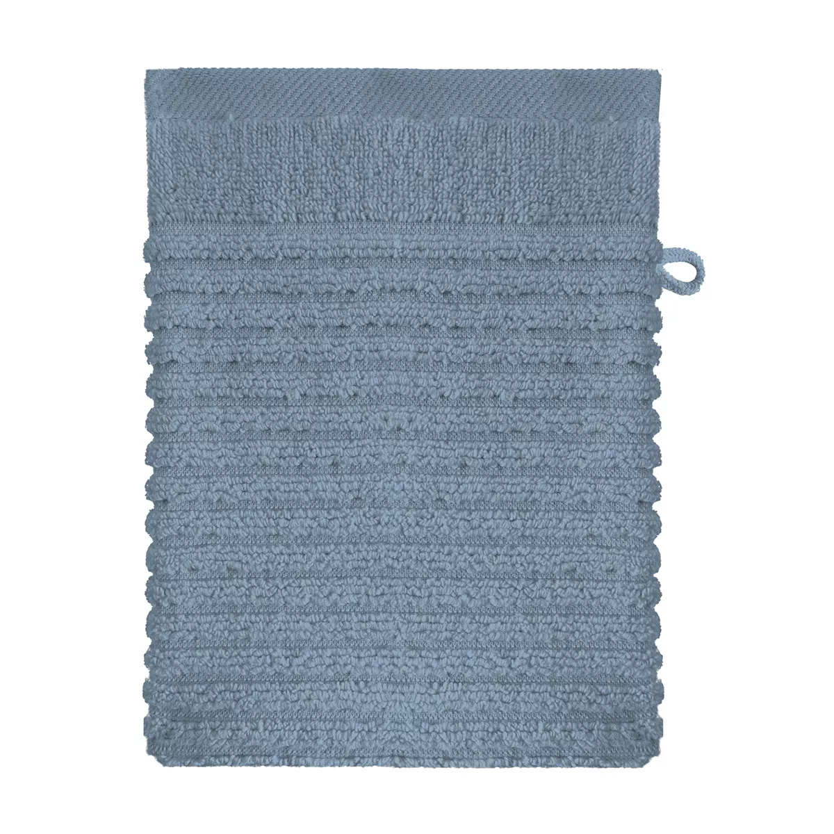 Wash mitt 100% cotton 575 gsm plain blue Vitae givre
