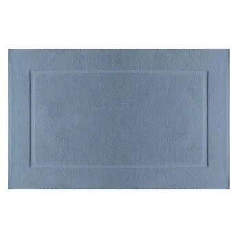Tapis de bain pur coton 850 g/m² uni bleu Vitae givre