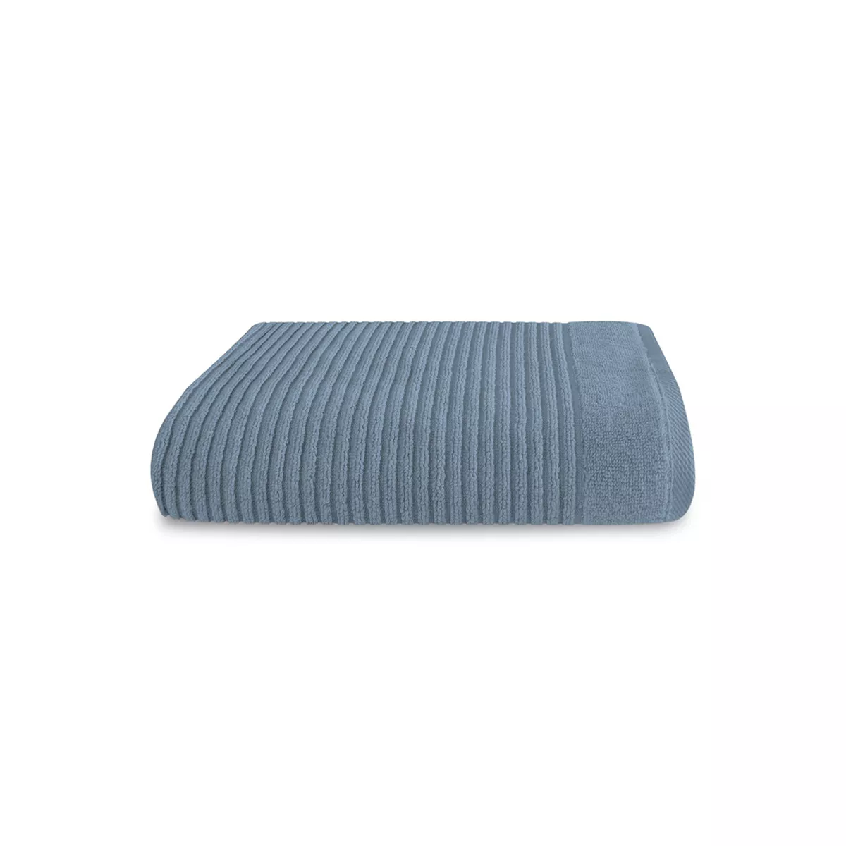 Serviette eponge pur coton 575 g/m² uni bleu Vitae givre