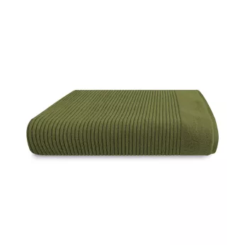 Shower towel 100% cotton 575 gsm plain green Vitae mousse