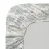Drap housse b35 cotton sateen 115 gsm printed blue beige Utopie encre