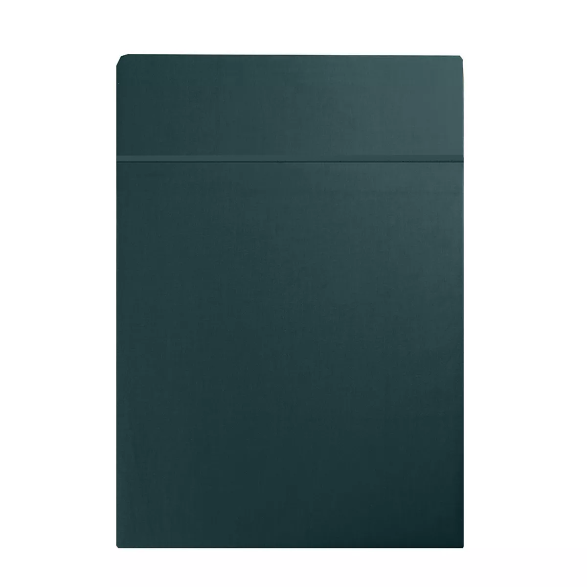 Drap plat satin de coton 115 g/m² uni canard Ava uni vert anglais