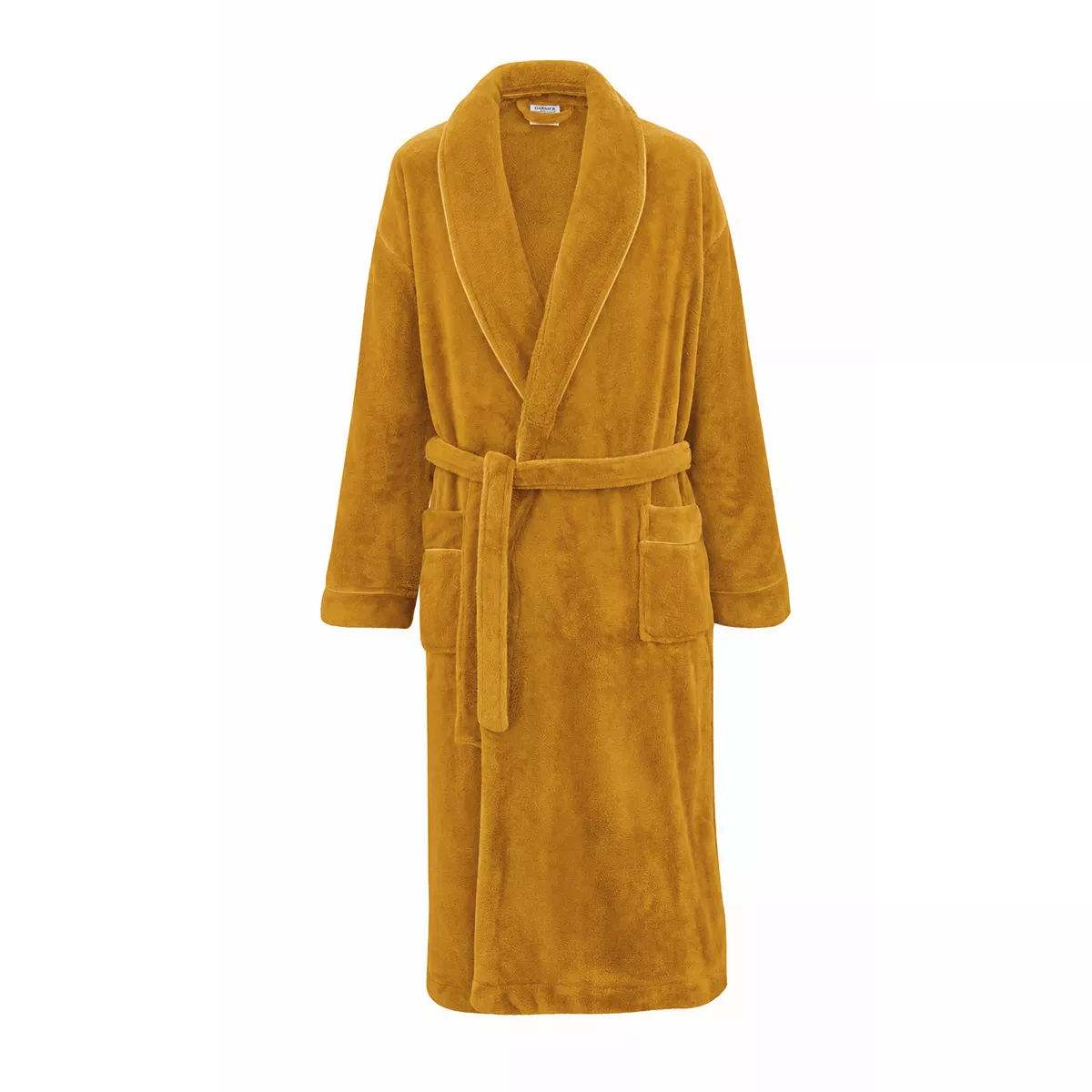 Robe de chambre polyester 290 g/m² uni gelb Valmorel safran