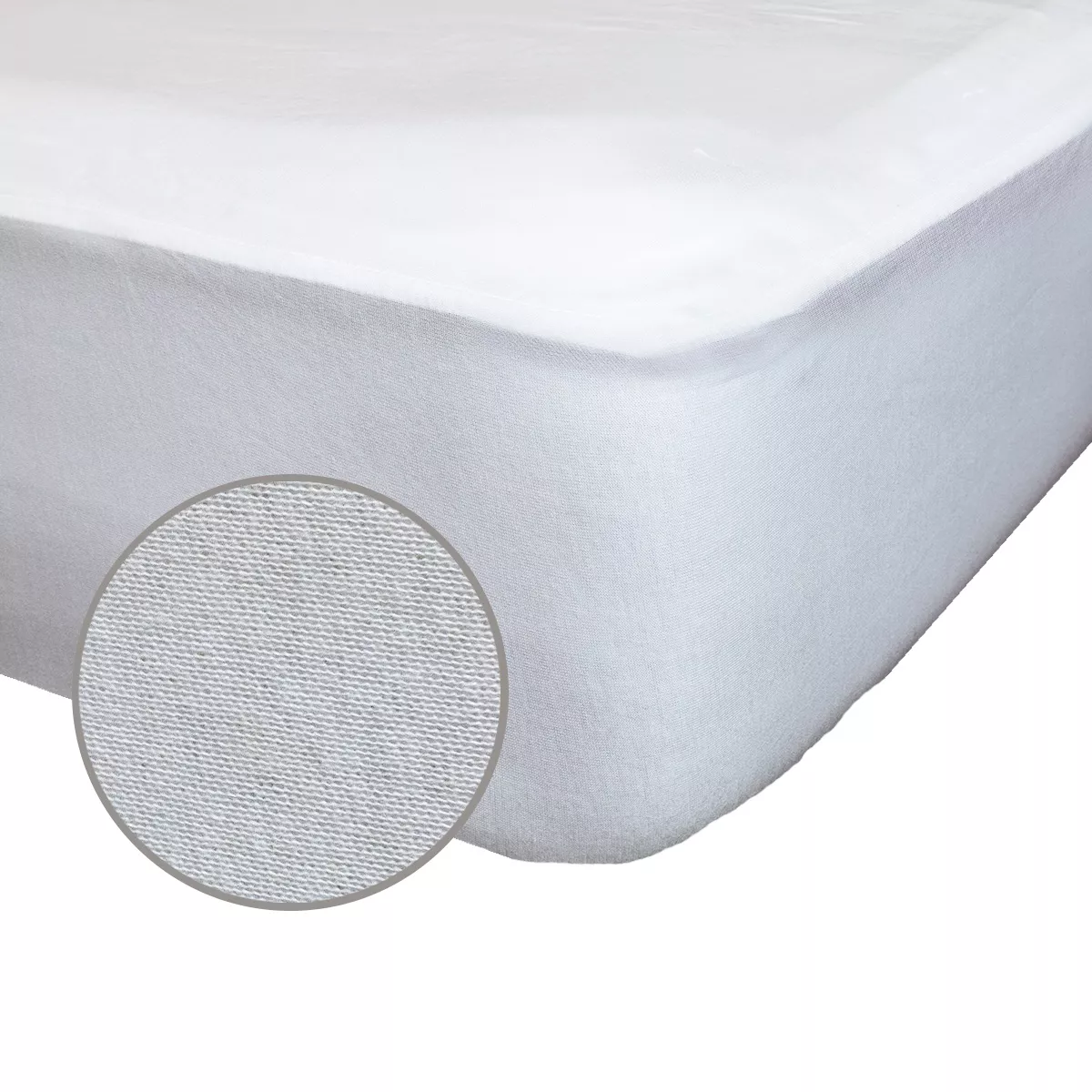 Protege matelas b40 lyocell imperméable 110 g/m² molleton blanc Molleton impermeable lyocell