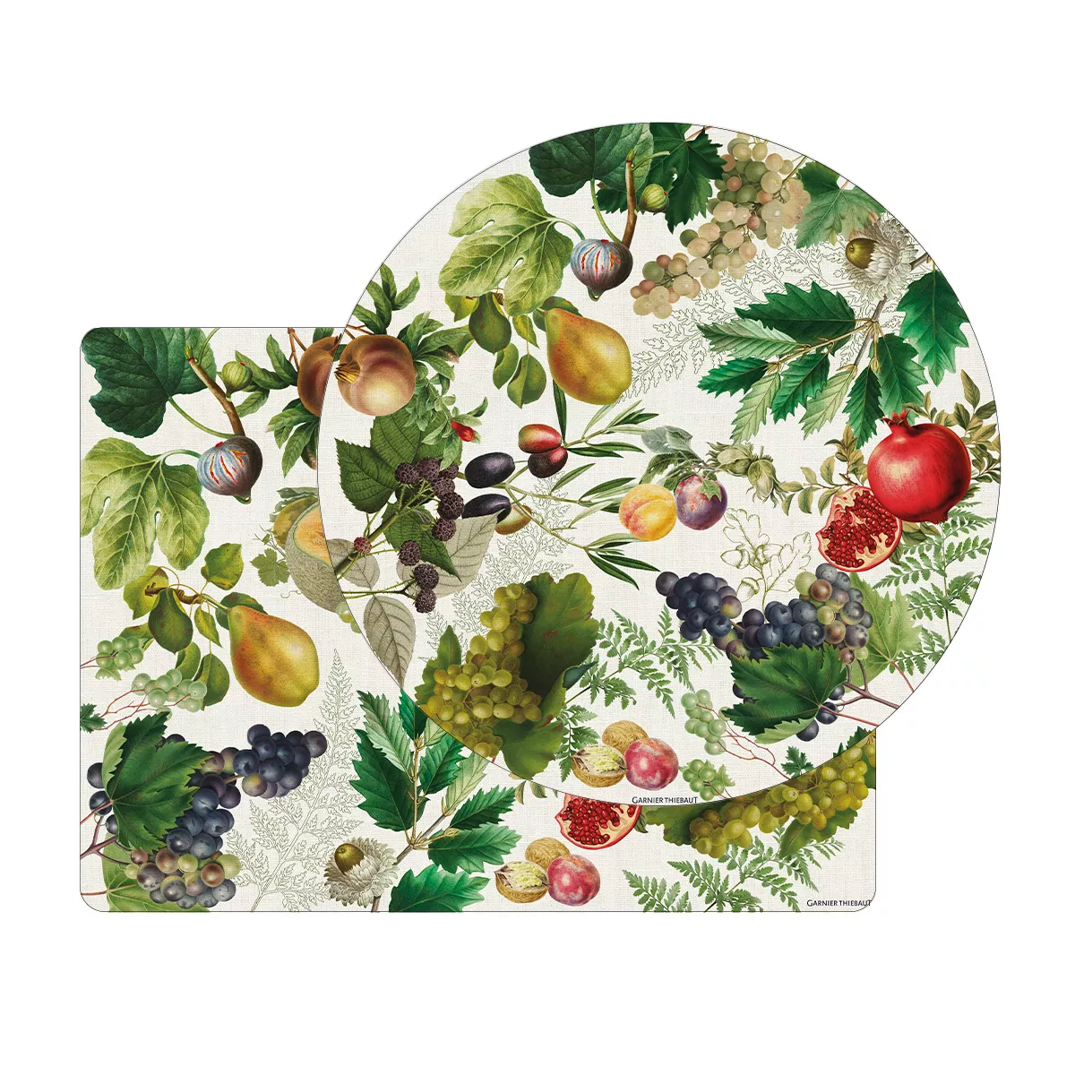 Set vinyle 860 g/m² imprimé beige vert Abondance d'automne naturel