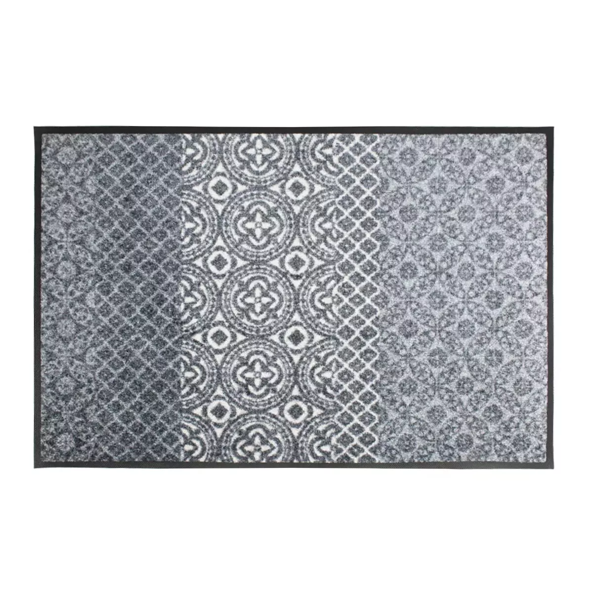 Fußmatt caoutchouc & nylon bedruckt grau Bastides gris