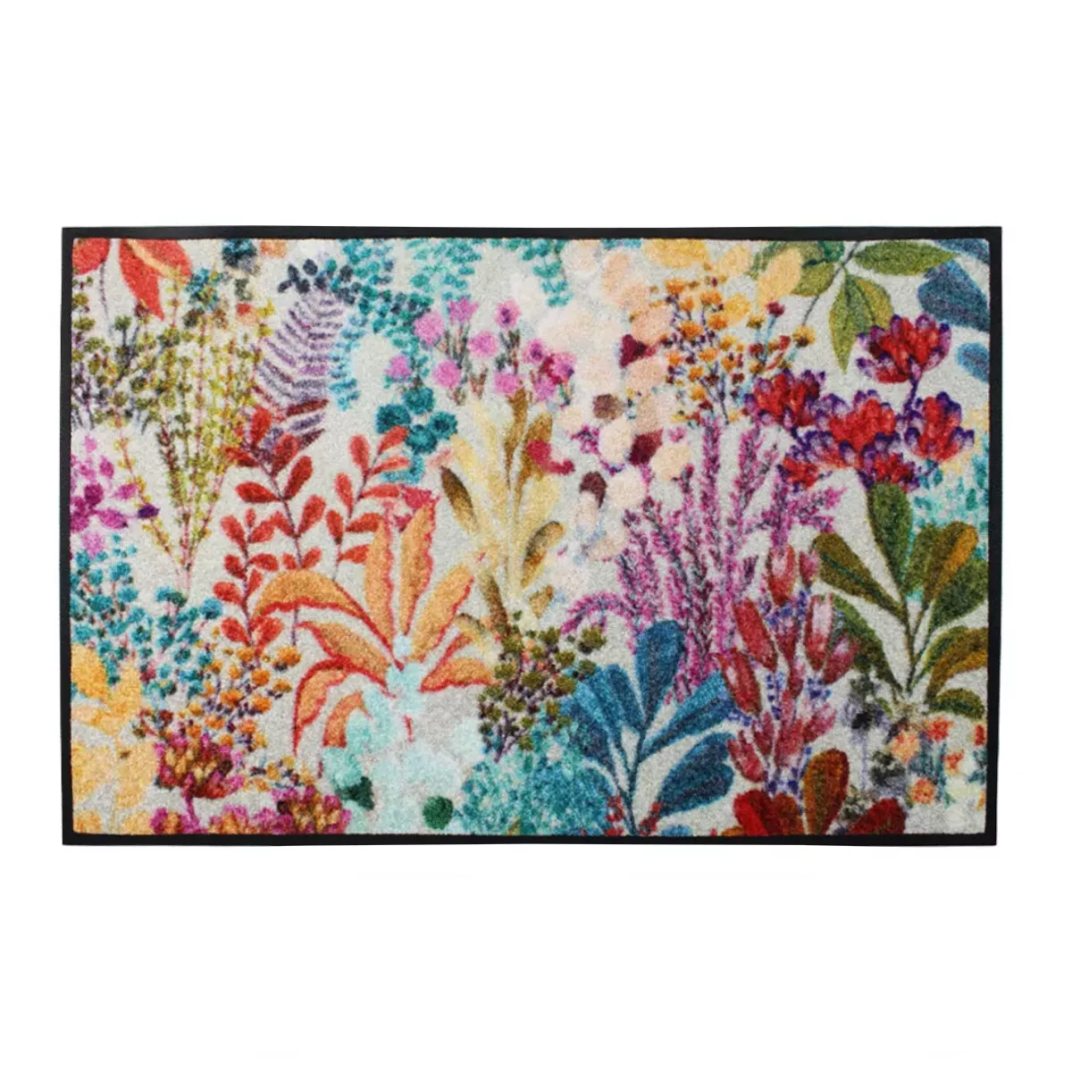 Tapis decor caoutchouc & nylon imprimé multicolore Pampa multicolore