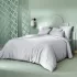 Bettbezug baumwollsatin jacquard-muster grau Vibrato glacier